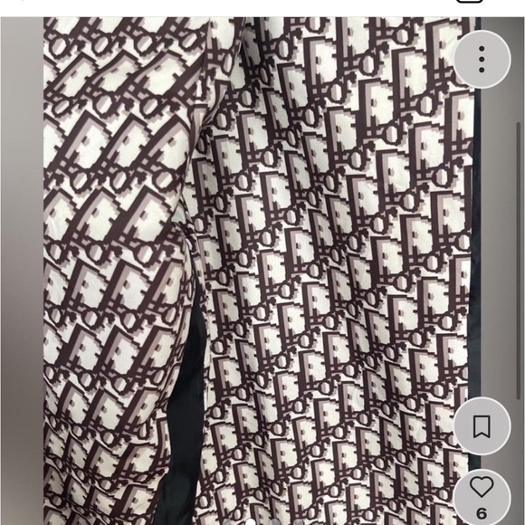 Designer monogram straight raincoat with hood - Picture 2 of 4